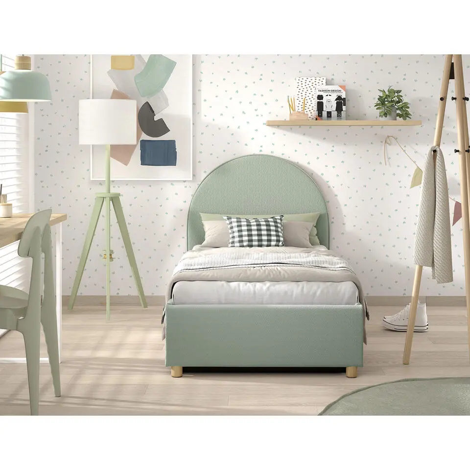 Vipack bed Moon met opbergruimte - mint - 90x200 cm