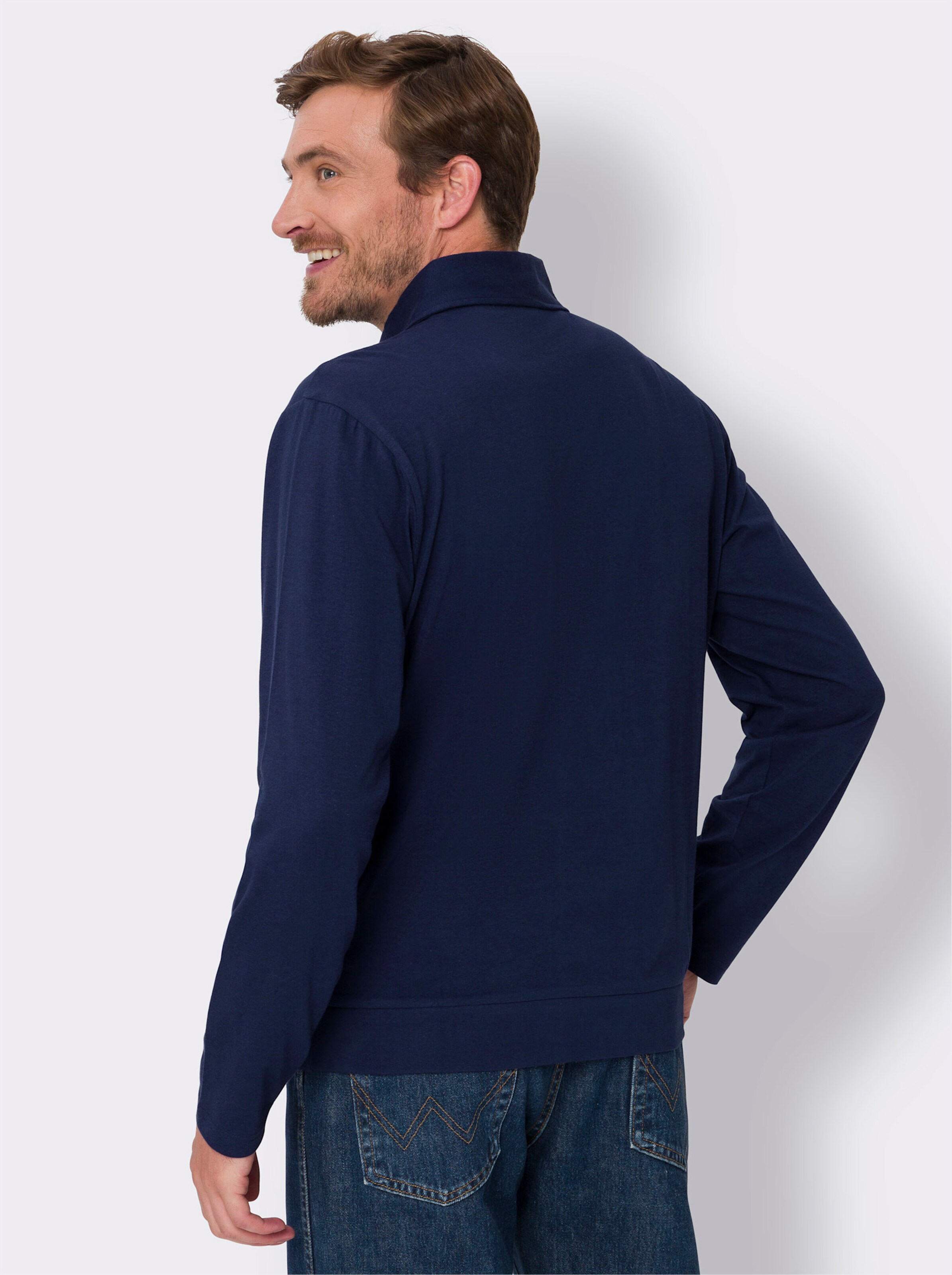Langarm-Poloshirt