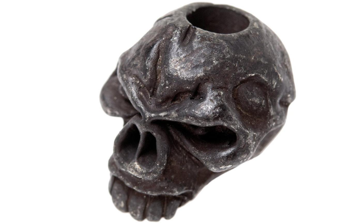 Schmuckatelli Emerson Skull Bead Black Oxidized
