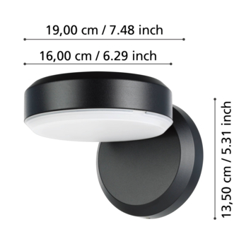 Eglo buitenlamp Fornaci zwart