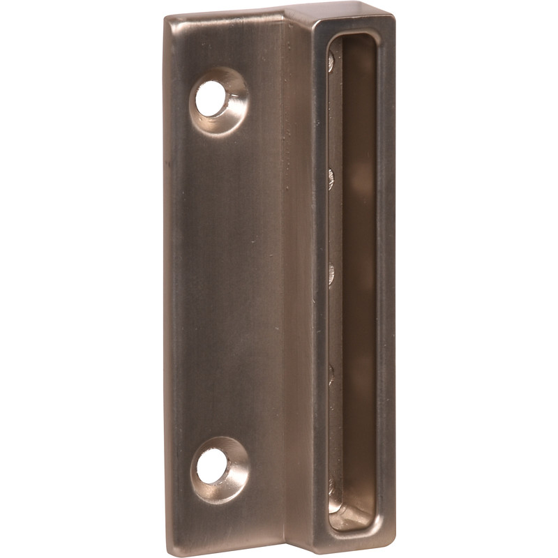 DX sluitplaat 74x30mm RVS finish
