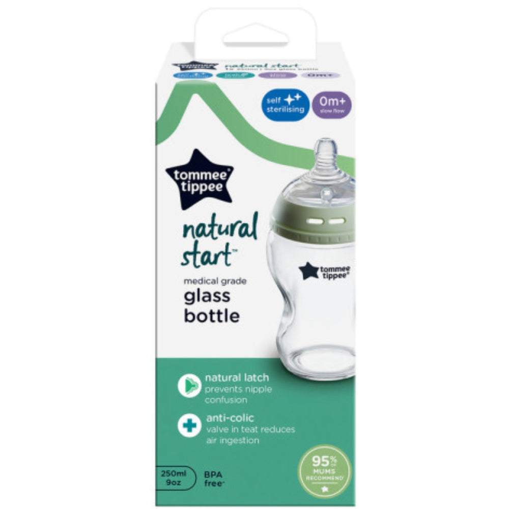 Køb Tommee Tippee Natural Start Glass 1X 250ml Baby Flaske