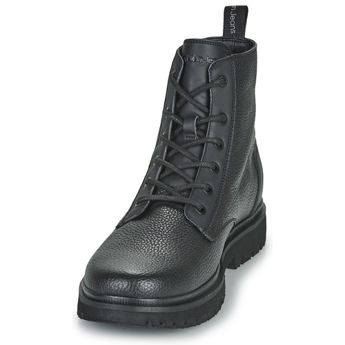 Calvin Klein Jeans - EVA MID LACEUP BOOT LTH - Noir
