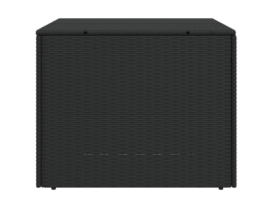 VIDAXL - Coffre Boîte de rangement de jardin noir 291l résine tressée