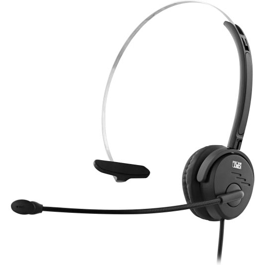 Micro-casque tnb activ 100m micro filair jack 3.5mm mono  oreillette, telecommande usb  et adaptateur usb-c