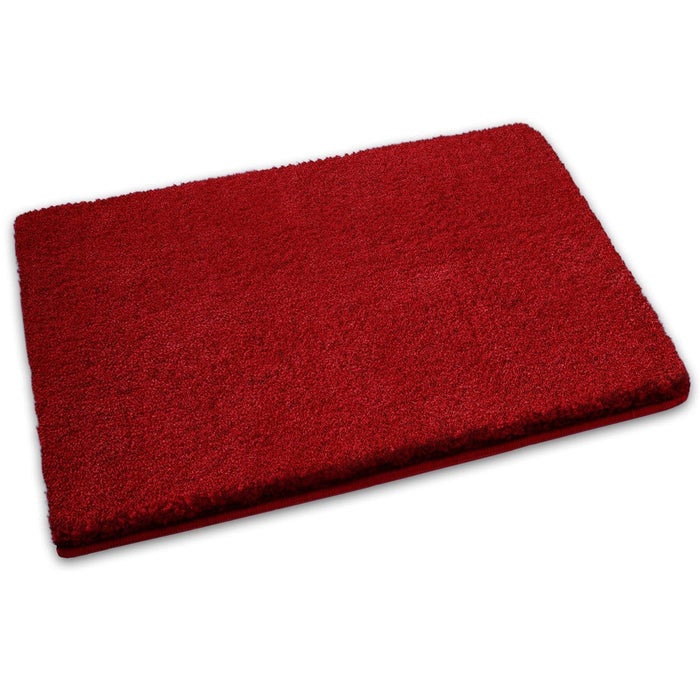 Sky Soft Badmat - Rechthoekig - Antislip achterkant - Rood / 60 x 100 cm