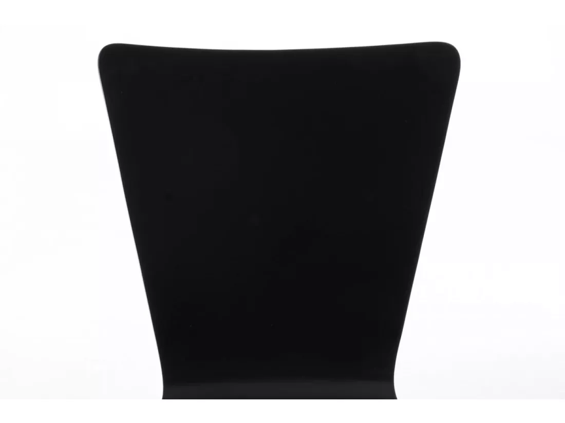Lot de 4 Chaise de conférence - Bois & Nature - Noir - Aaron