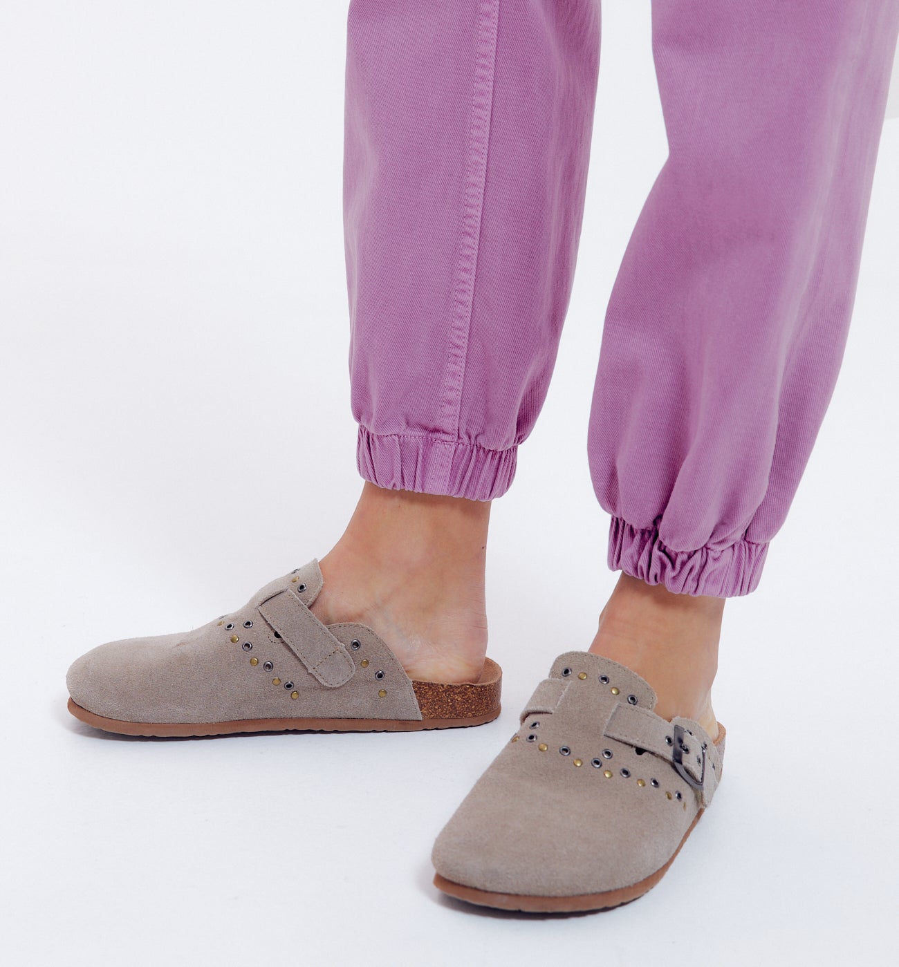 Jogpant en toile unie - Violet