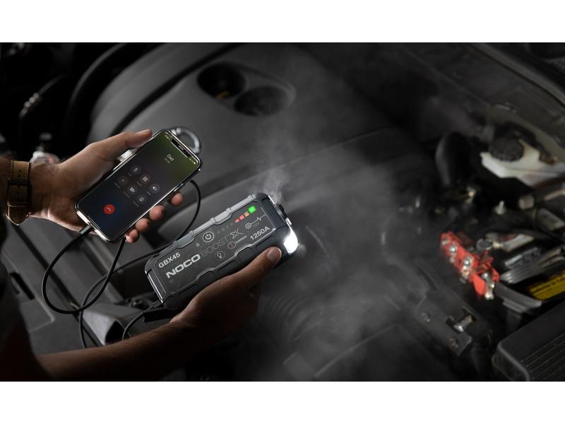 Noco Starterbatterie mit Ladefunktion GBX45 12 V, 1250 A Starterbooster und Powerbank zum überbrücken von Fahrzeugen mit 12 V Batterien