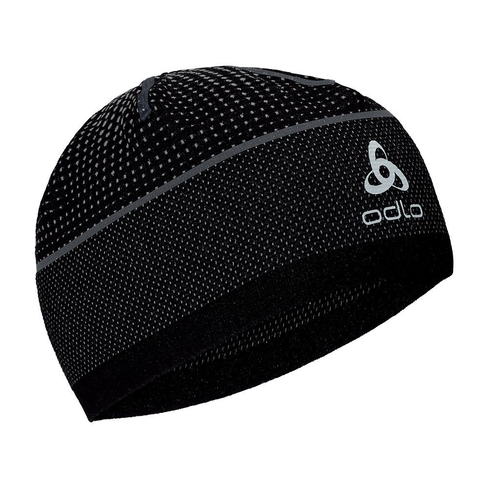Odlo VELOCITY CERAMIWARM - Bonnet black/odlo steel grey