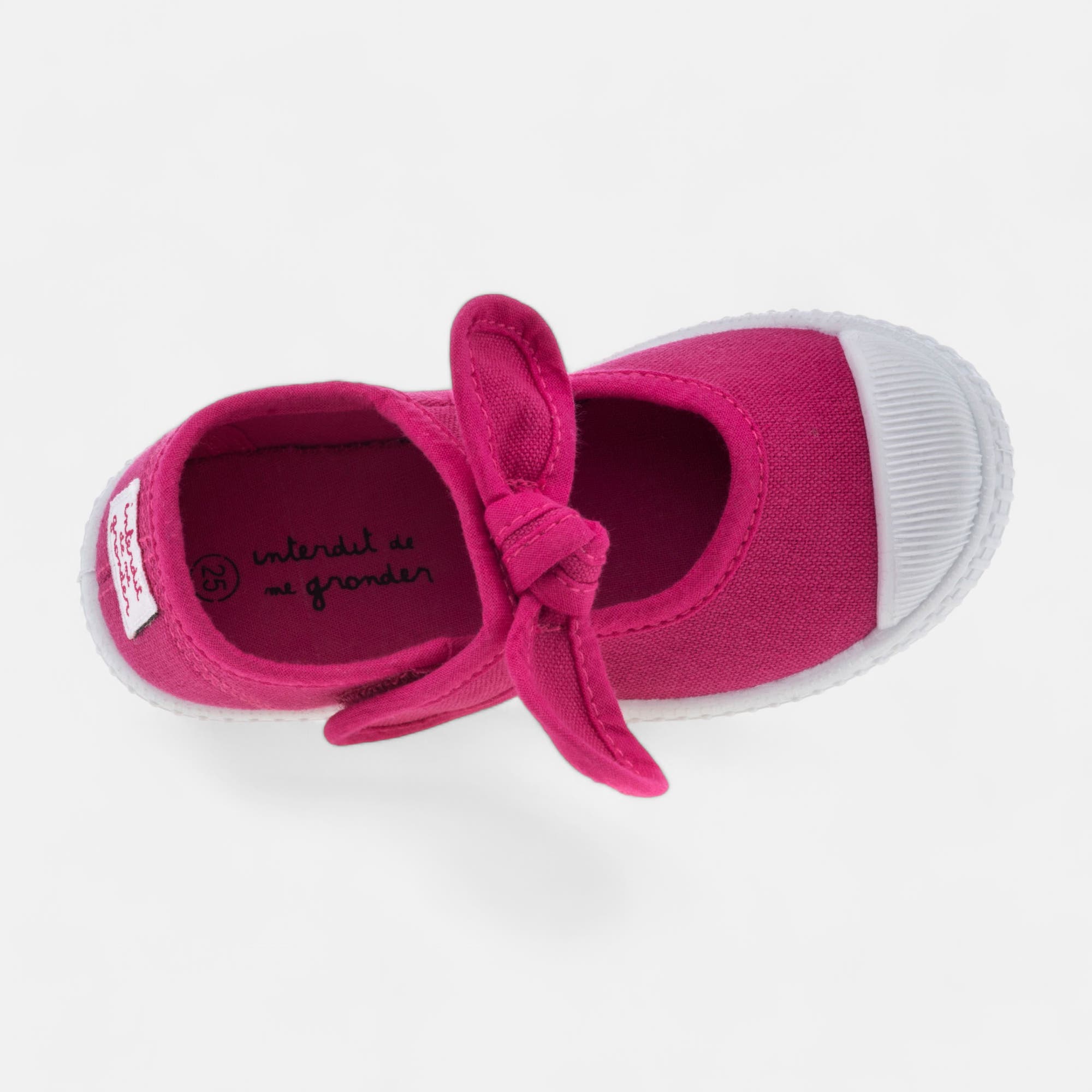 Baskets en toile Fille rose