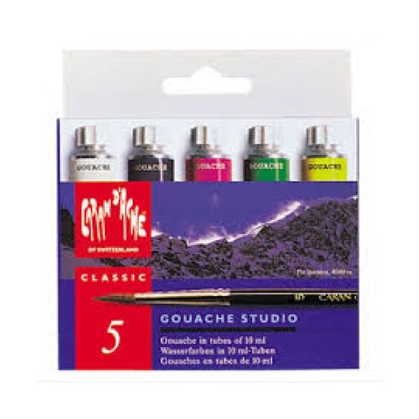 Caran d'Ache 5 un. Tubos Guache Studio Classic 10ml - 1602003.305