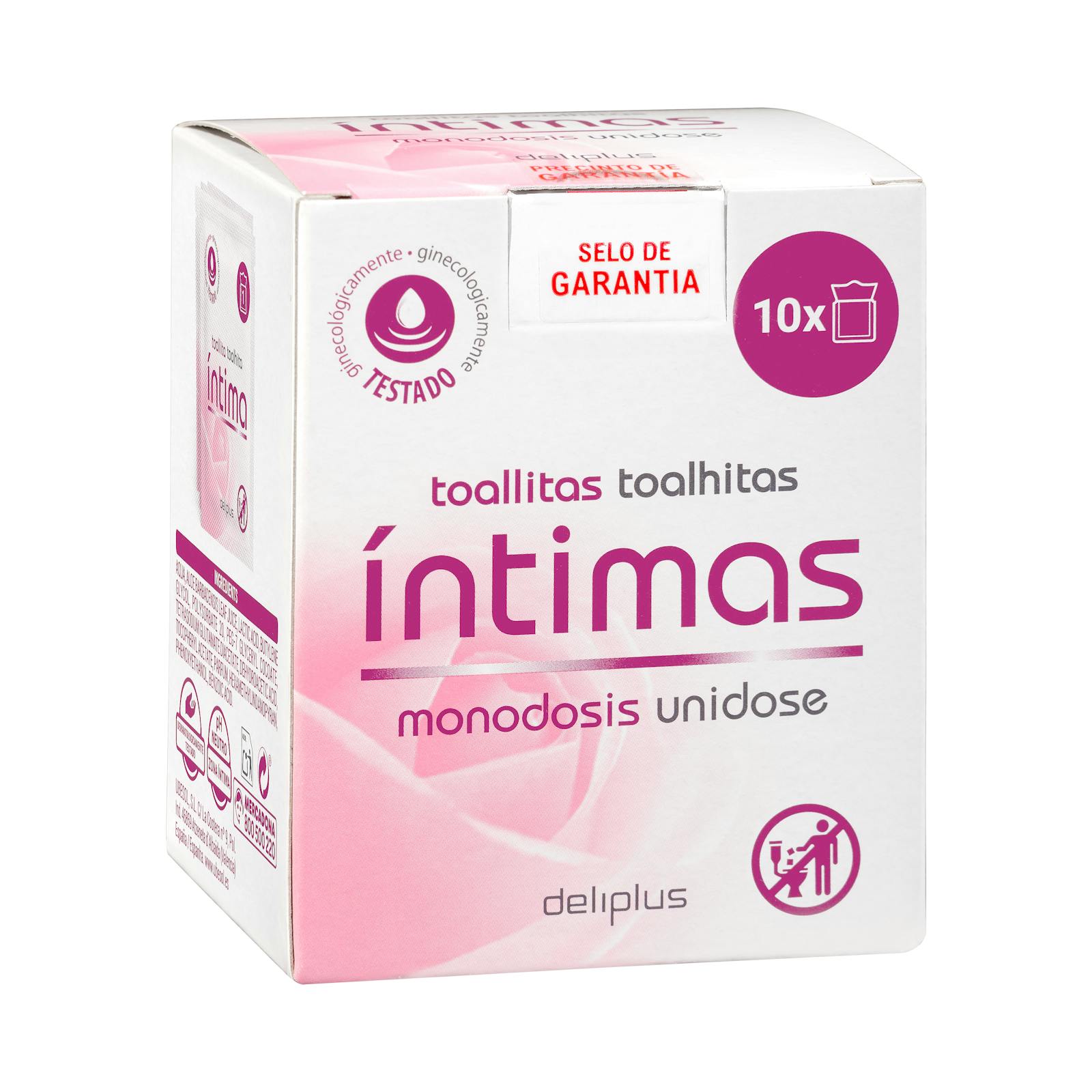 Lingettes intimes unidoses Deliplus
