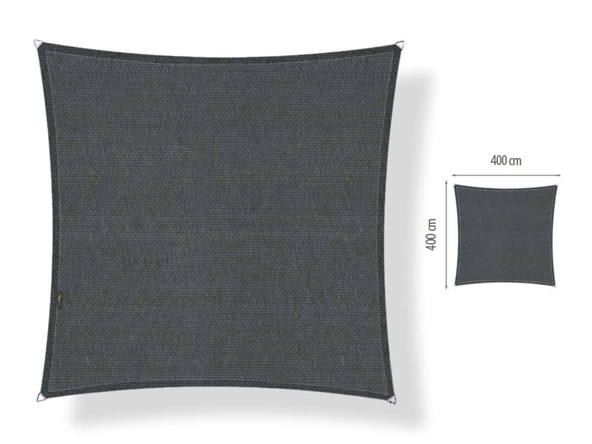 Shadow Comfort 4x4m vierkant schaduwdoek - Mystic Grey