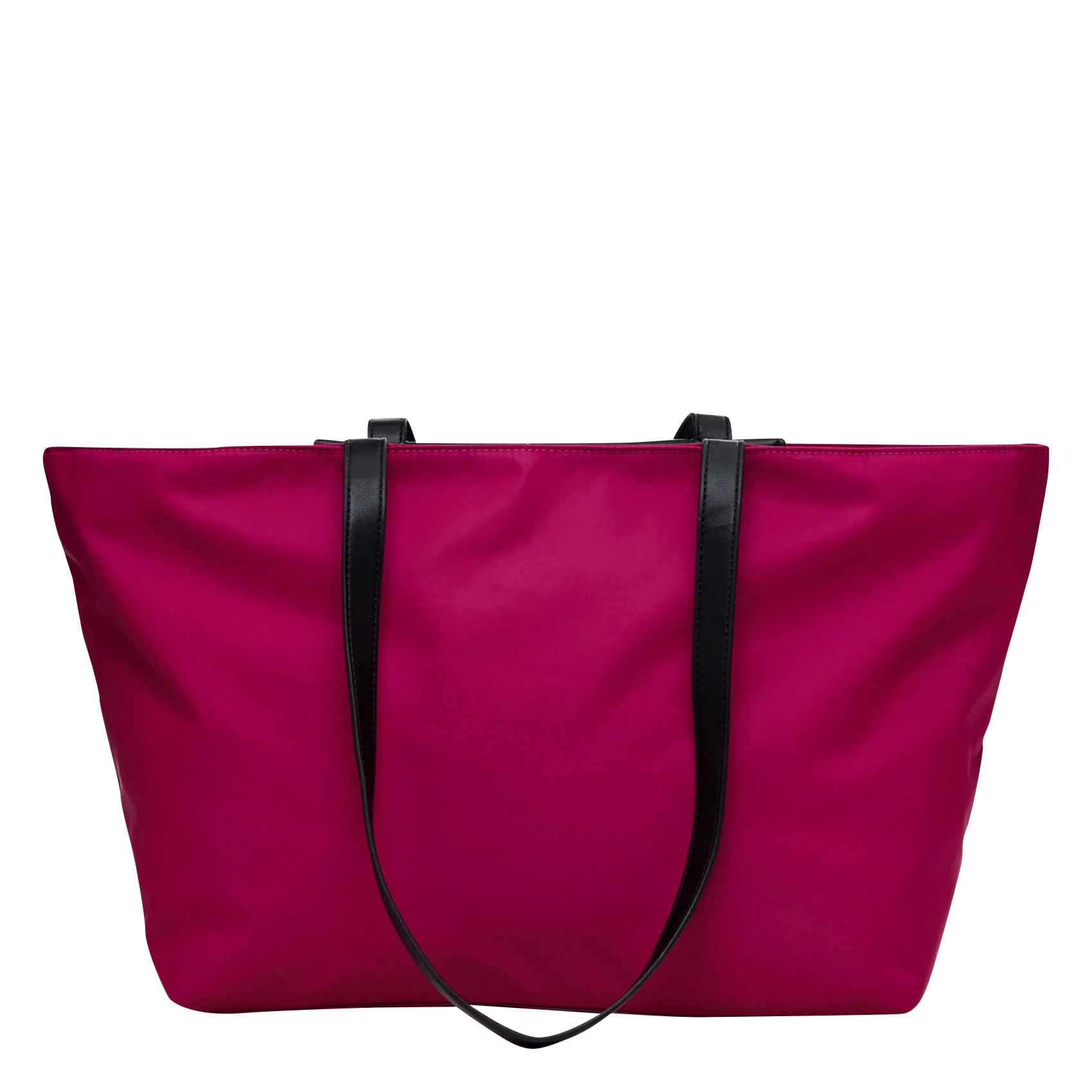Sac shopper effet cuir | Rouge