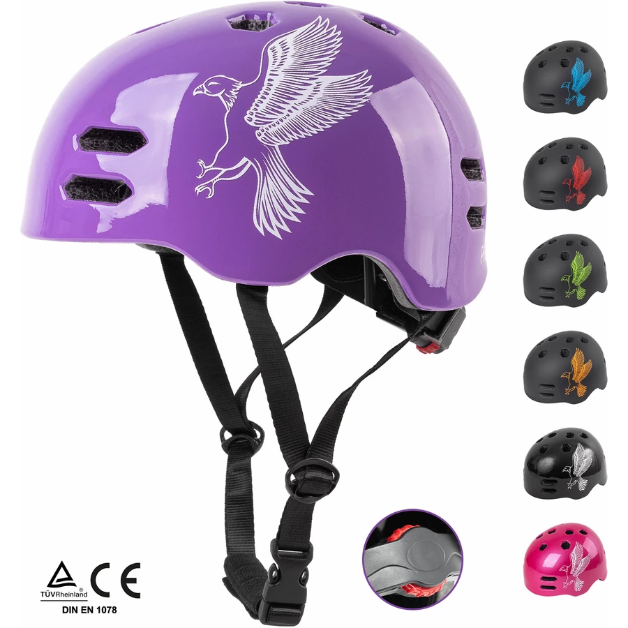 PROMETHEUS BICYCLES® Fahrradhelm Größe S 52-55 cm violett
