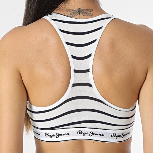 Brassière Femme Stripes PLU10927 Blanc