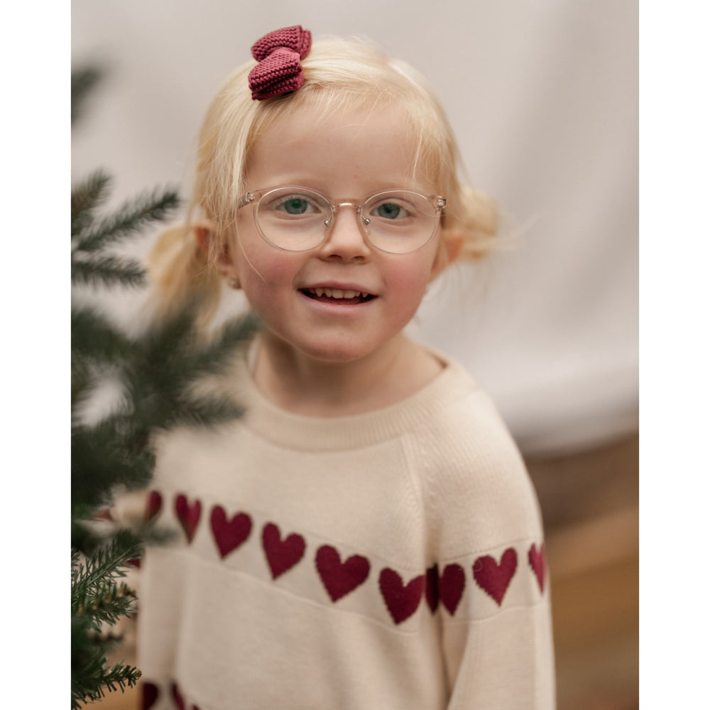 Køb Hanevild Ivory Red Heart Bluse
