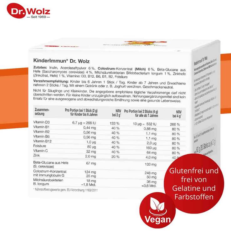 Kinderimmun Dr. Wolz Pulver, 30X2 g