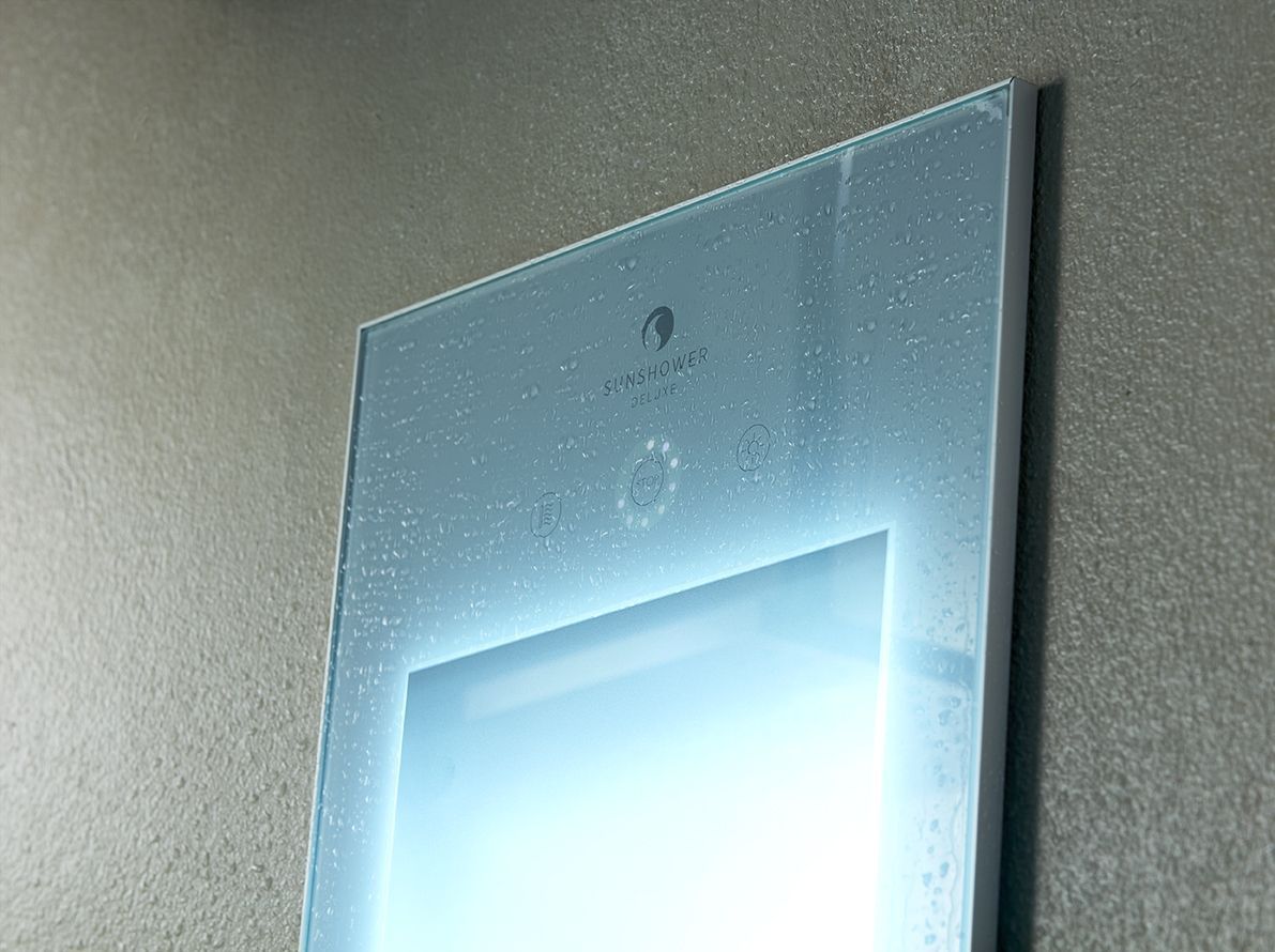 Sunshower Deluxe inbouw infrarood en UV lamp 187x32x17cm white