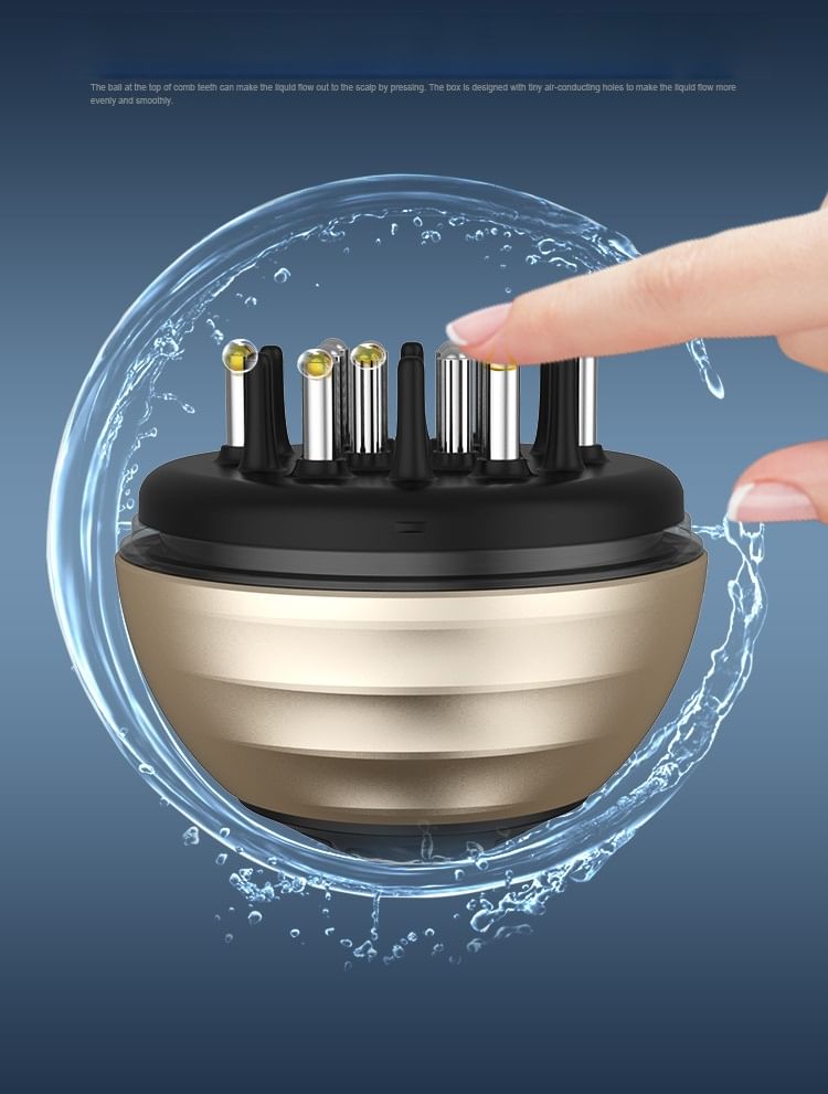 SIMBLER - Hoofdmassageborstel met serumdispenser