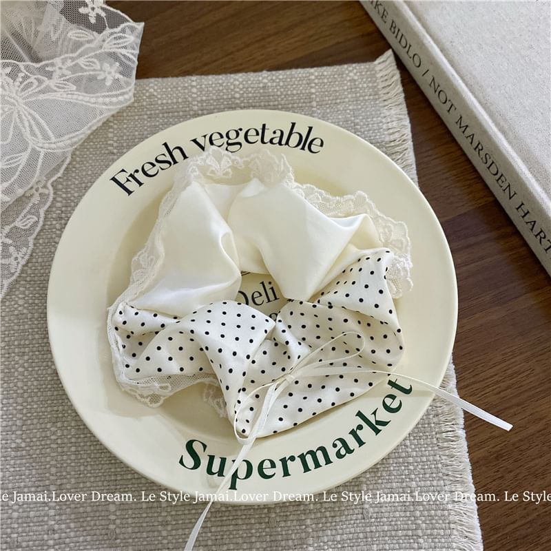 BeDaisy - Polka Dot Scrunchie / Bandana Hoofdband (Diverse Ontwerpen)