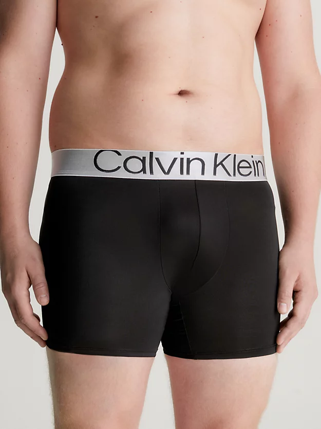 Cuecas Boxer Longas Steel Micro, Pacote com 3 Unidades