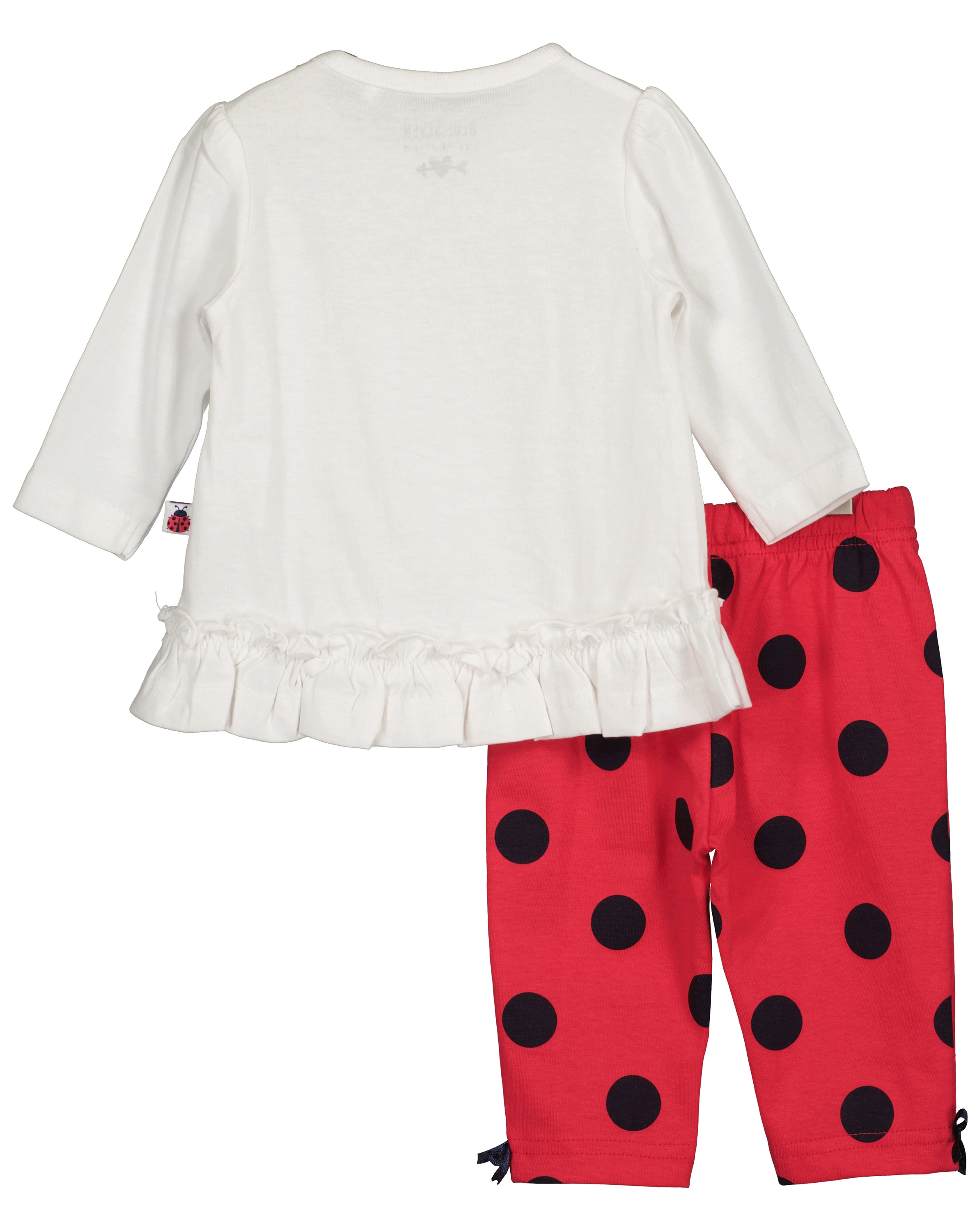 Langarmshirt LADYBIRD mit Hose in weiß/rot