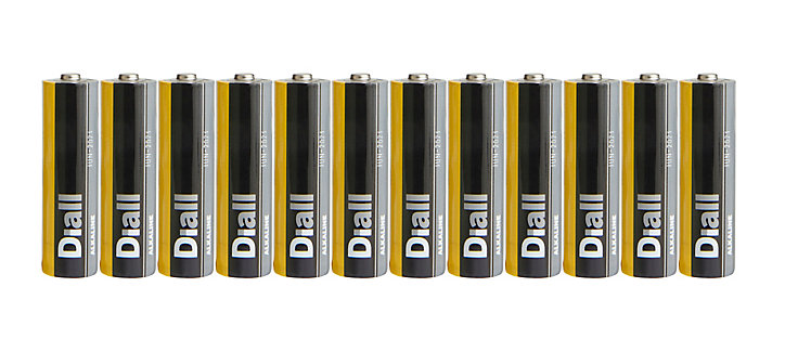 Pile alcaline AA (LR6) Diall, lot de 12