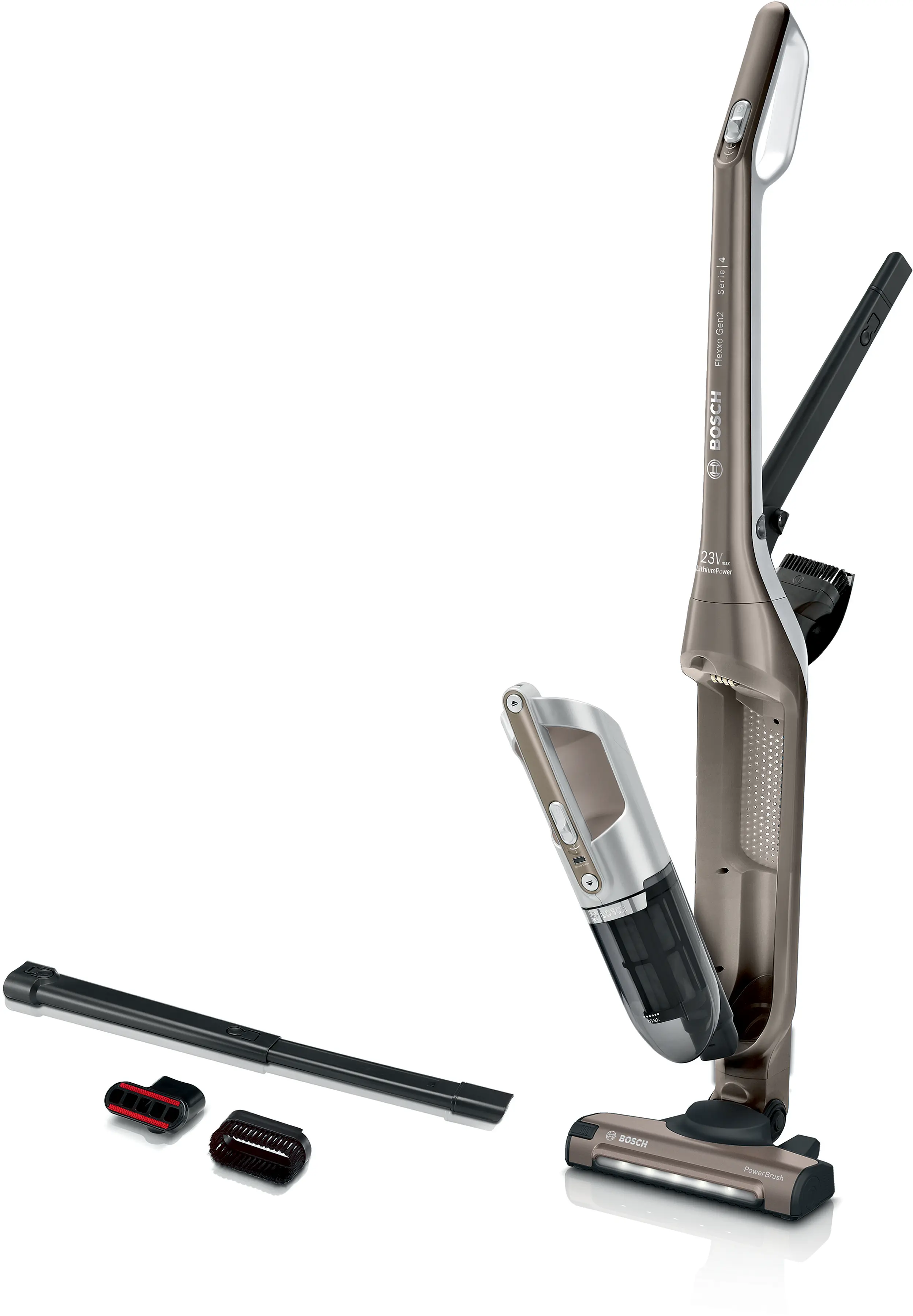 Serie 4 Draadloze steelstofzuiger Flexxo Gen2 23Vmax Bruin