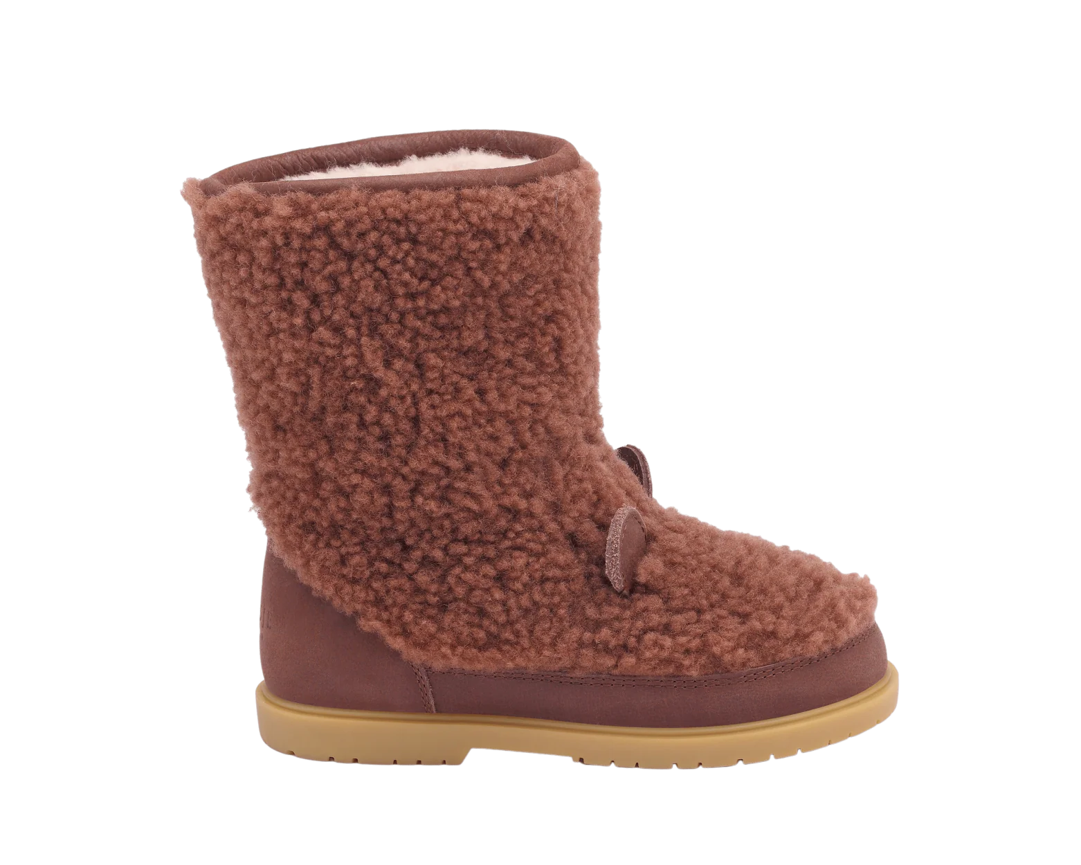 Irfi Boots | Bear | Brown Curly Sheep Wool