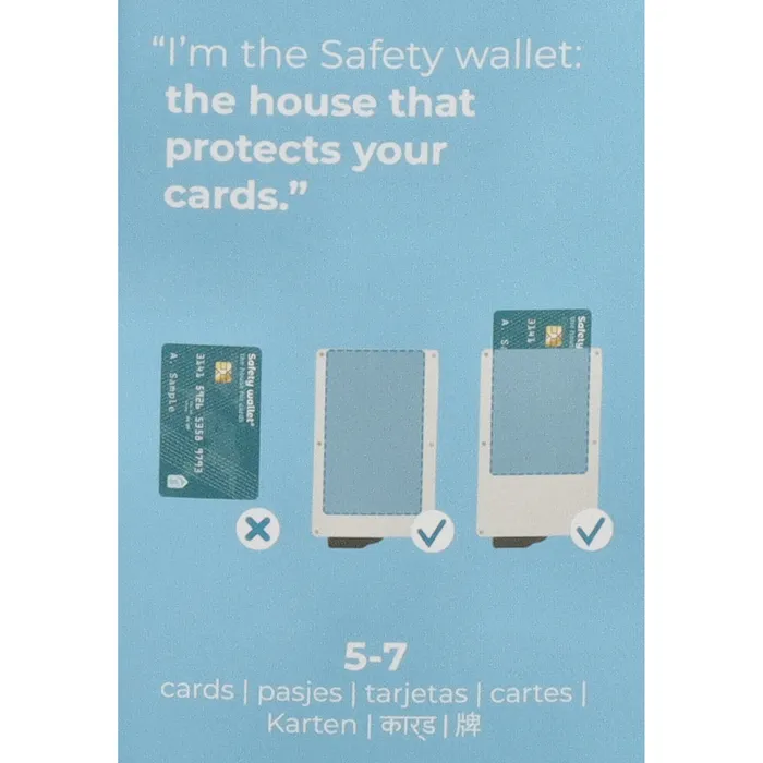 Hide & Stitches Wallowa Safety Wallet Jachtluipaard Zwart Wit