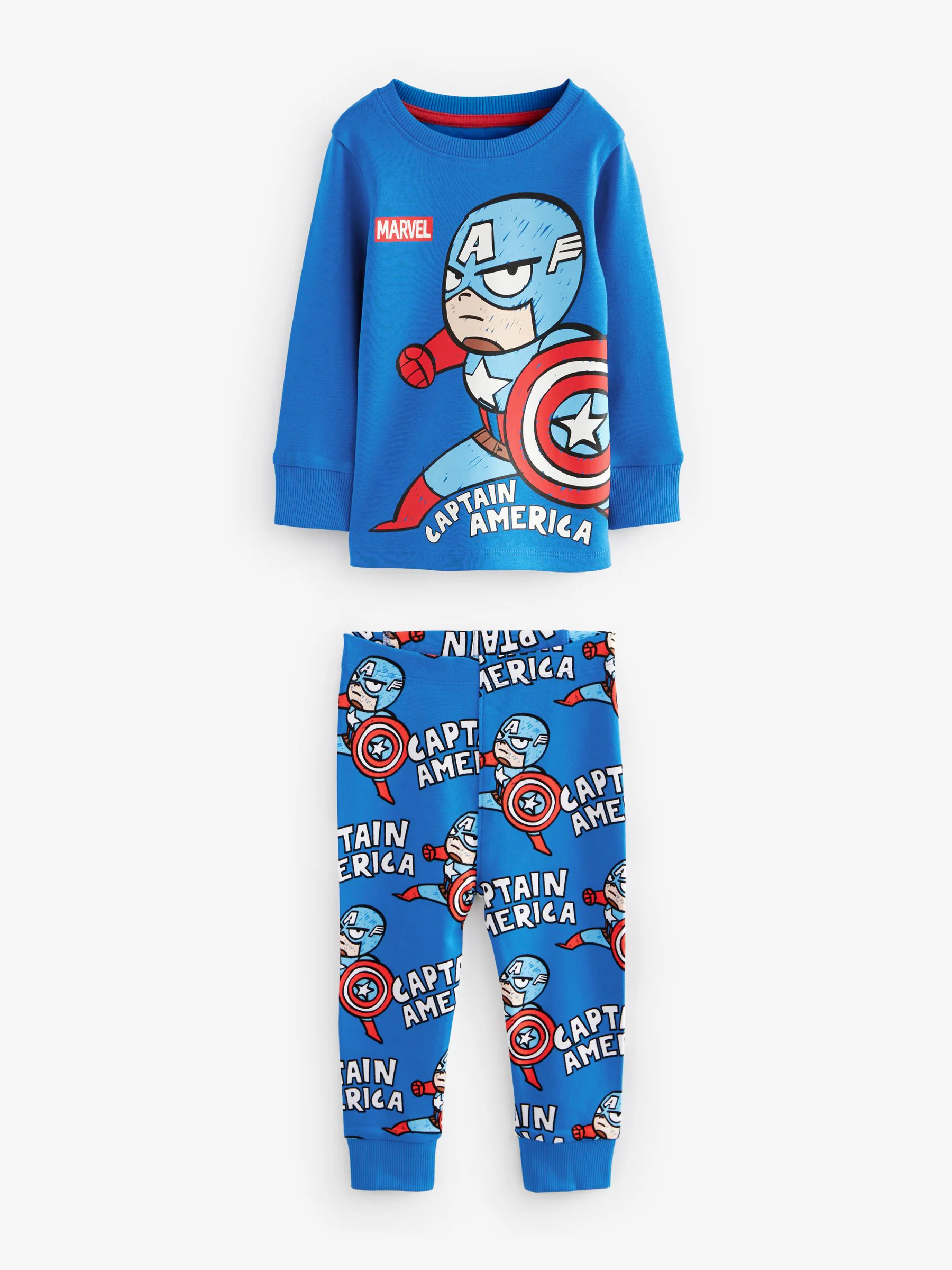 Marvel Rood/groen/blauw - Verpakking van 3 knusse pyjama's (9 mnd-8 jr)