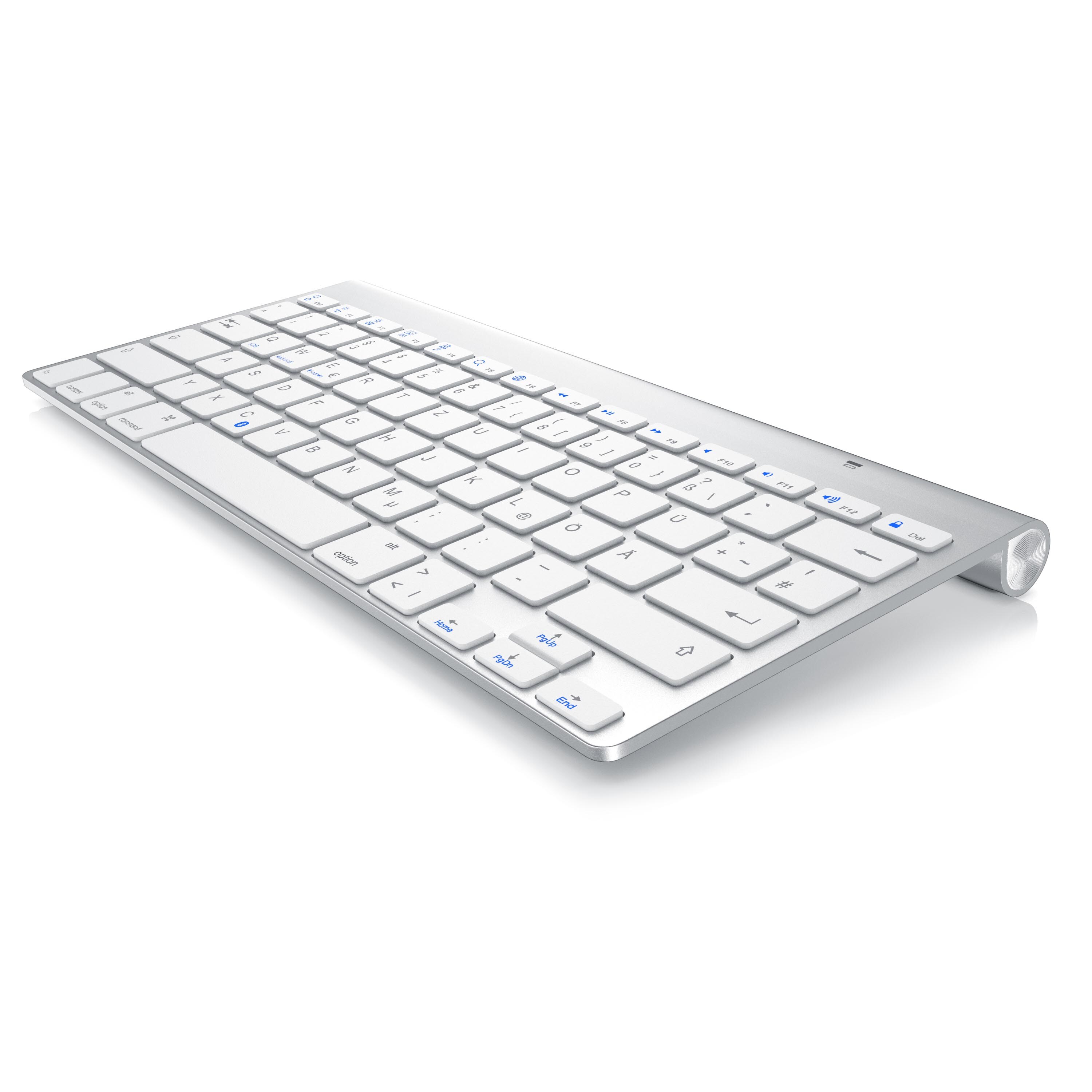 Aplic Bluetooth-Tastatur für iOS, Android, Windows QWERTZ Layout/ bis zu 10m Reichweite