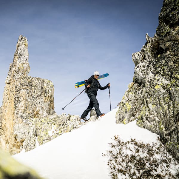 Pantalon ski de randonnée AYAQ NUNATAK HYBRID PANTS M BLACK STORM