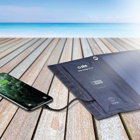 SBS transportabelt solpanel 21W - sort