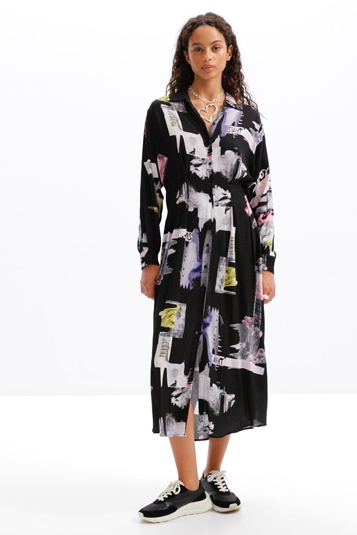 Robe chemise midi