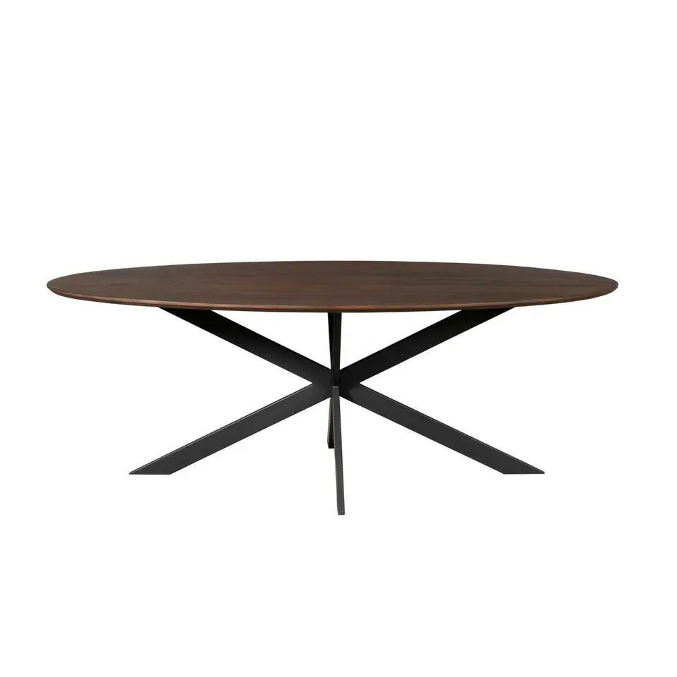 Eettafel Ovaal Bruin Hout - 180x90x76cm - Ferris