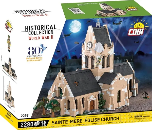 COBI Sainte-Mère-Église Church, Byggesten, 10 År, 2280 stk