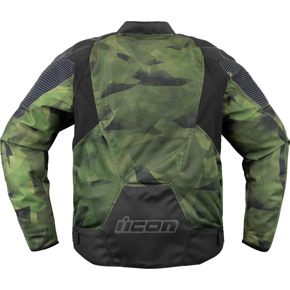 Icon - Blouson Overlord3 Mesh™ Camo Kaki / Noir