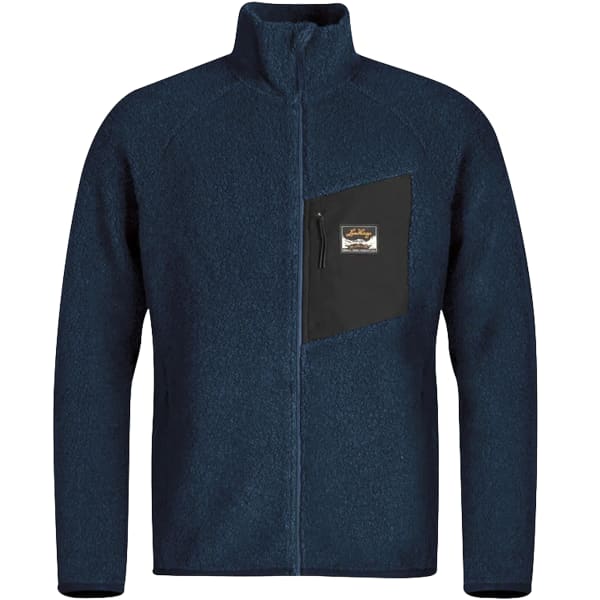 Veste polaire randonnée LUNDHAGS FLOK WOOL MS LIGHT NAVY