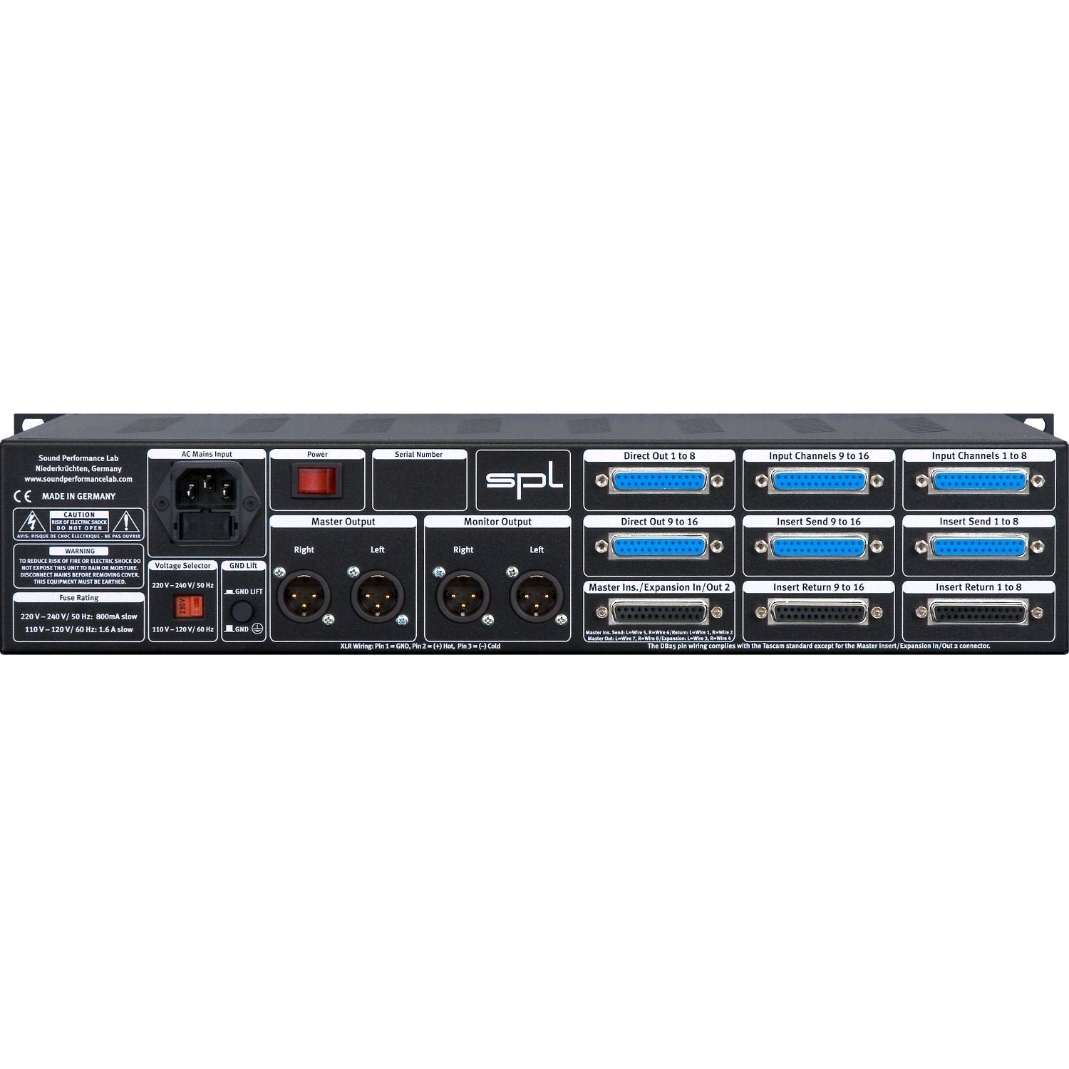 SPL MixDream 16 kanaals 19 inch rack mixer
