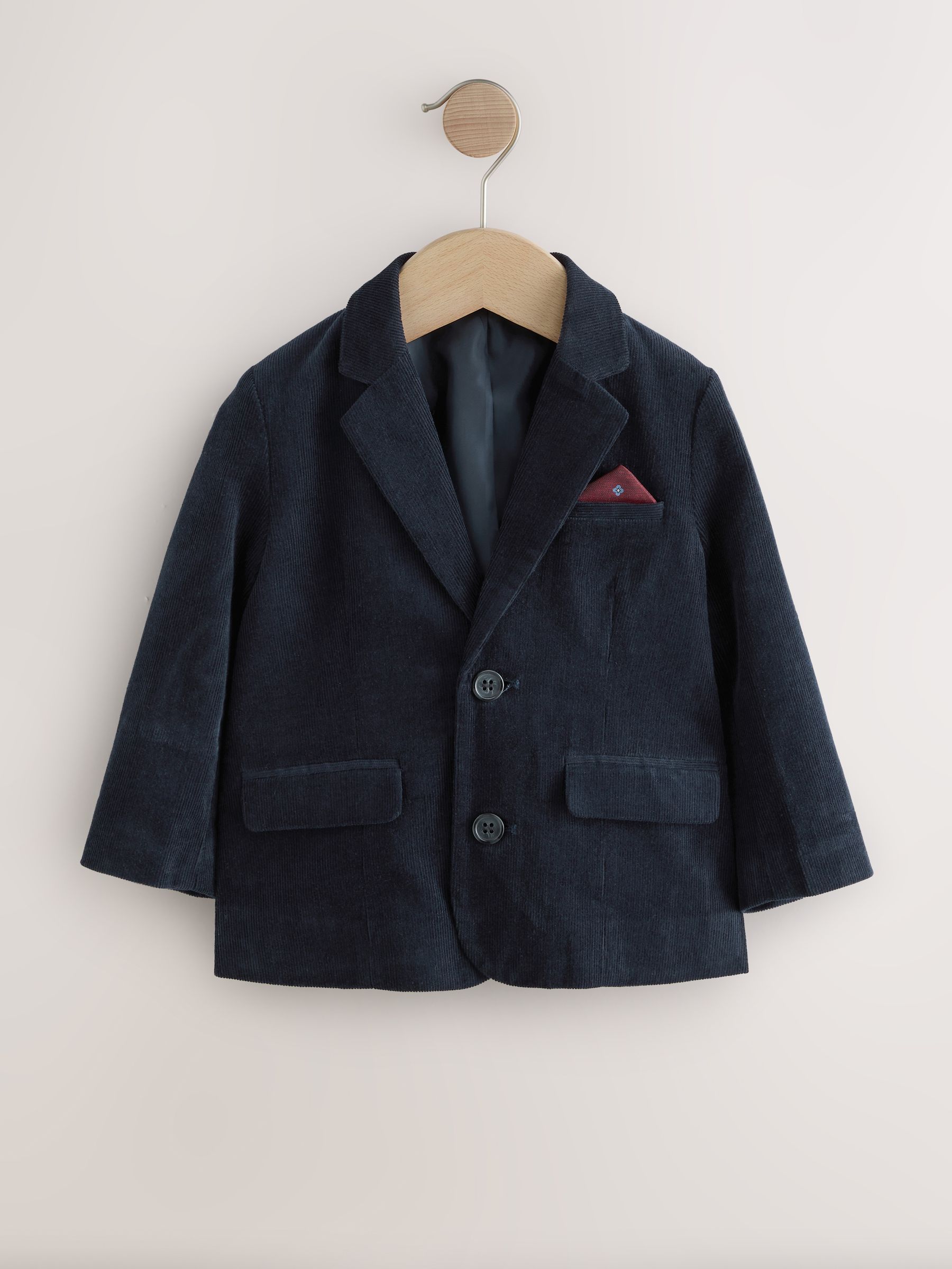 Marineblauw - Corduroy blazer (3mnd-9jr)