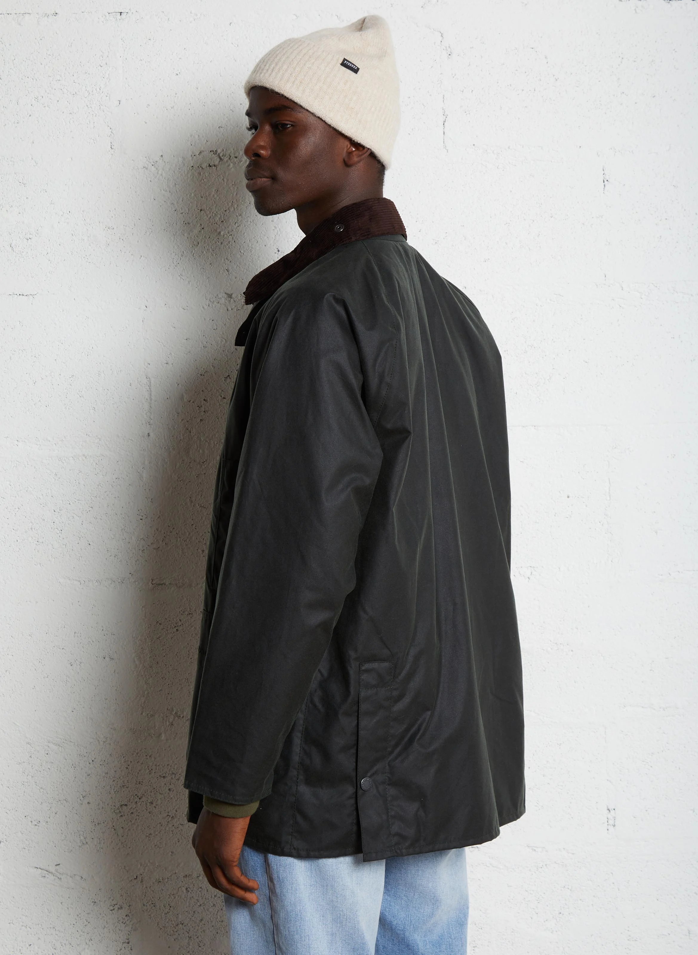 BEAUDALE - Manteau col classique en coton | Vert