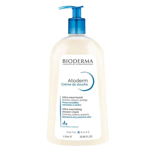 Bioderma Atoderm Creme de Banho Nutritivo para Pele Seca 1L