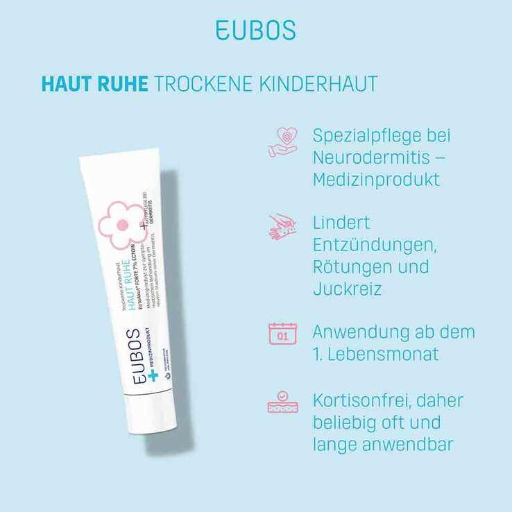 Eubos Kinder Haut Ruhe Ectoakut forte 7% Ectoin Creme , 30 ml