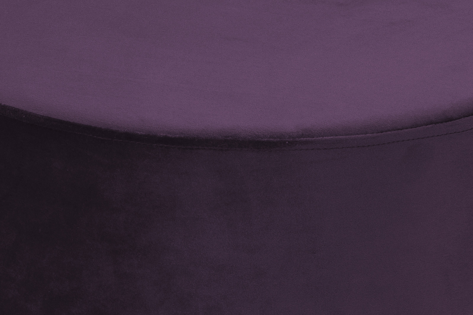 Polsterhocker NANO - violett - mit Edelstahlfuß