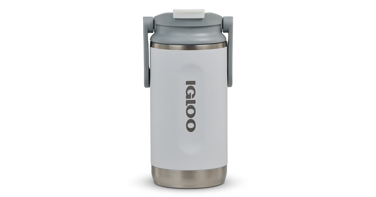 IglooFlip ‘n’ Sip Tumbler 12 oz, 0,35 liter drinkfles  (Wit)