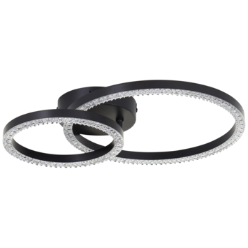 Brilliant plafondlamp Aurelia 18W 1980 lumen zwart