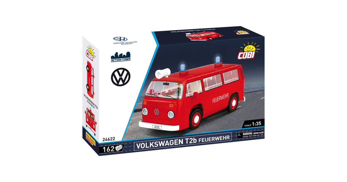 COBIVolkswagen T2b Brandweerwagen Constructiespeelgoed  (Schaal 1:35)
